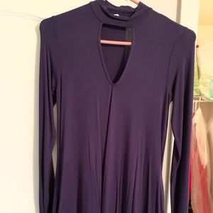 Navy Peep Hole Dress